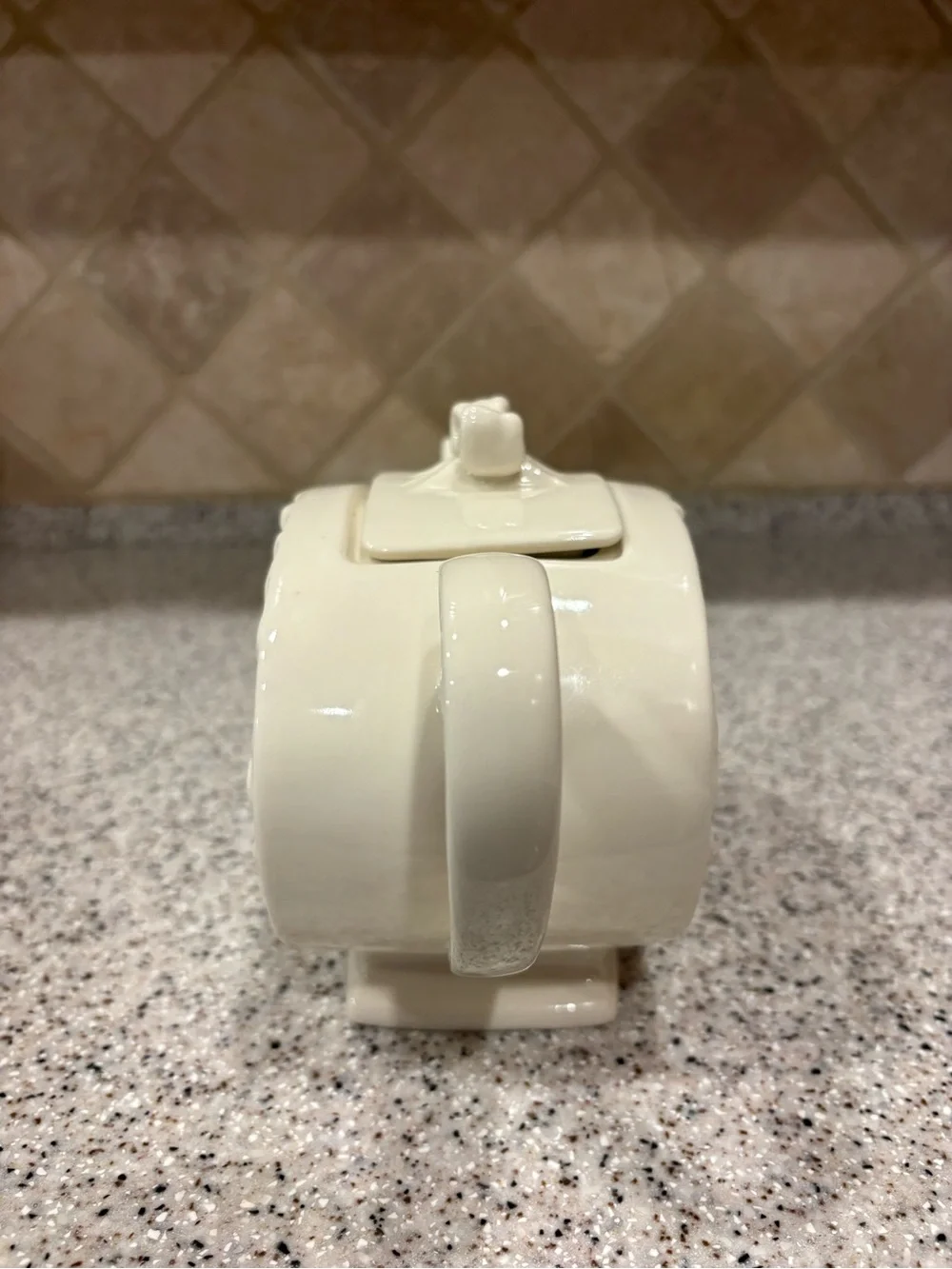 Ivory Porcelain Teapot